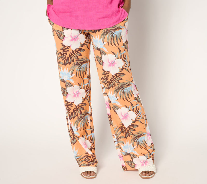 Belle Beach by Kim Gravel Regular Cabana Knit Tropical Dreams Pant — View 12