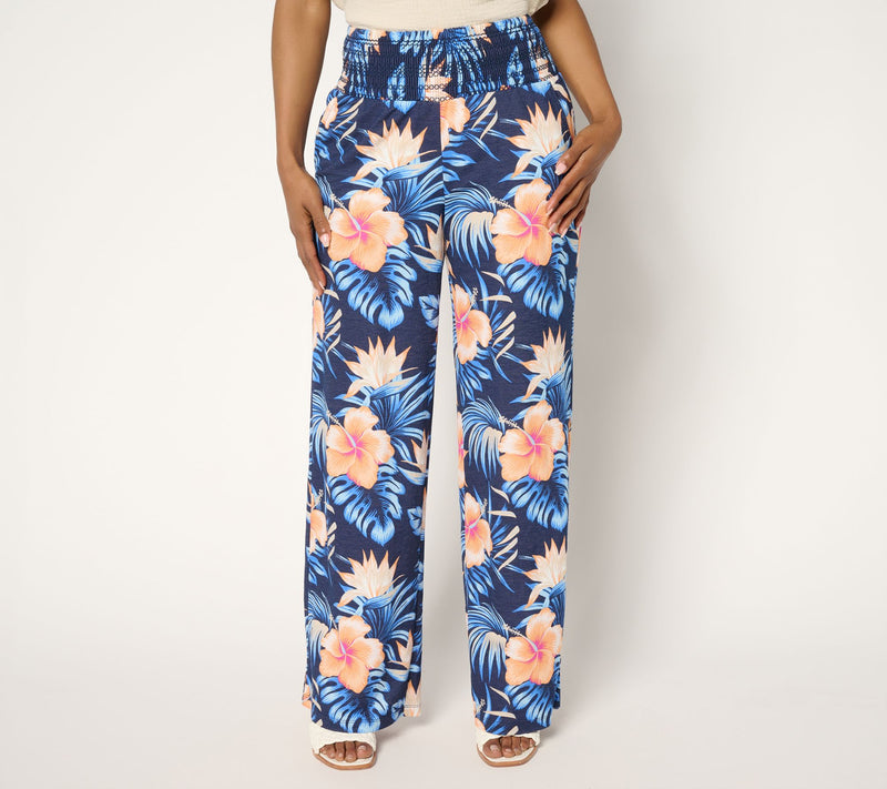 Belle Beach by Kim Gravel Regular Cabana Knit Tropical Dreams Pant — Main view