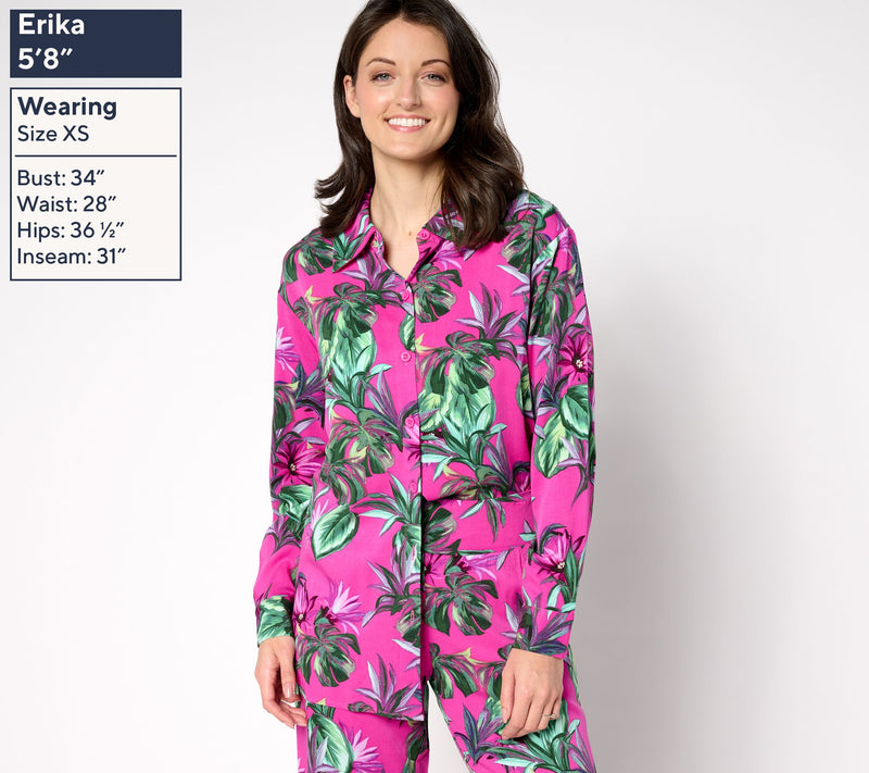 Brandis Dress Out Loud Duet Dressing Long Sleeve Printed Blouse — View 11