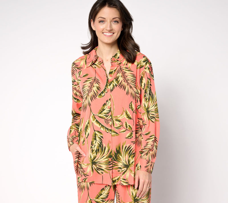Brandis Dress Out Loud Duet Dressing Long Sleeve Printed Blouse — View 3