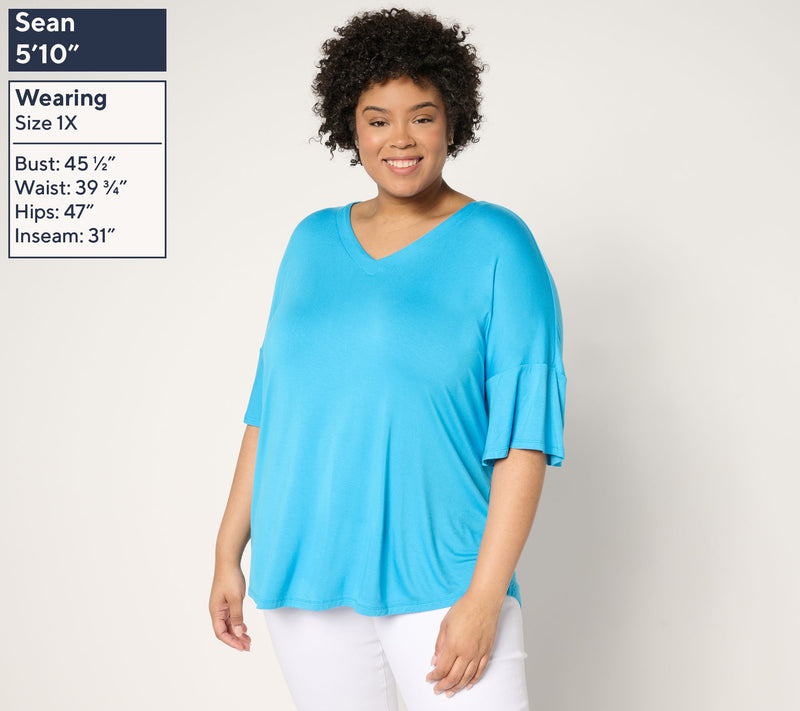 Brandis Dress Out Loud Flutter Sleeve Top — View 2
