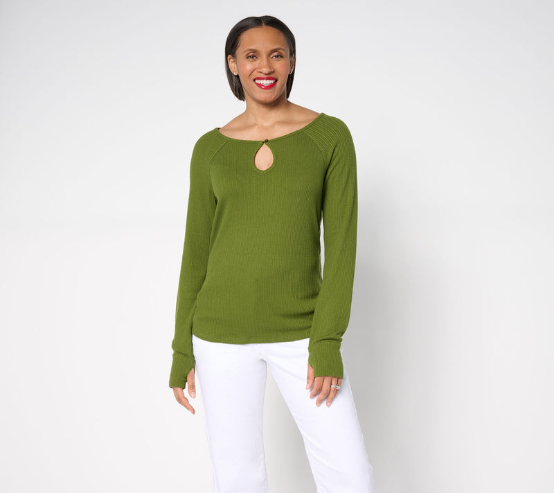 Me by Jennie Garth Frankie Lou Long Sleeve Tee — View 16