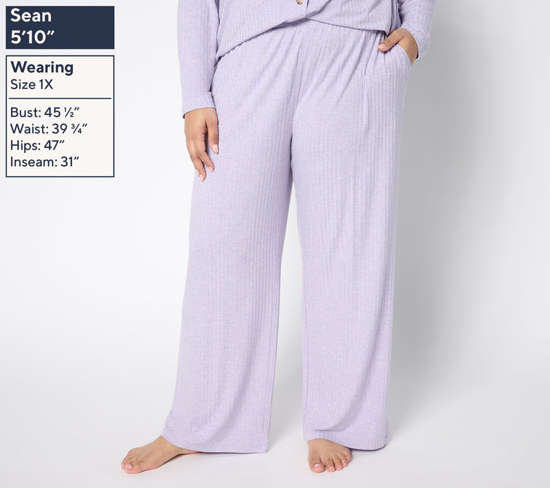 Modern Soul x Anybody Radiant Rib Straight Leg Pull On Pant — View 2