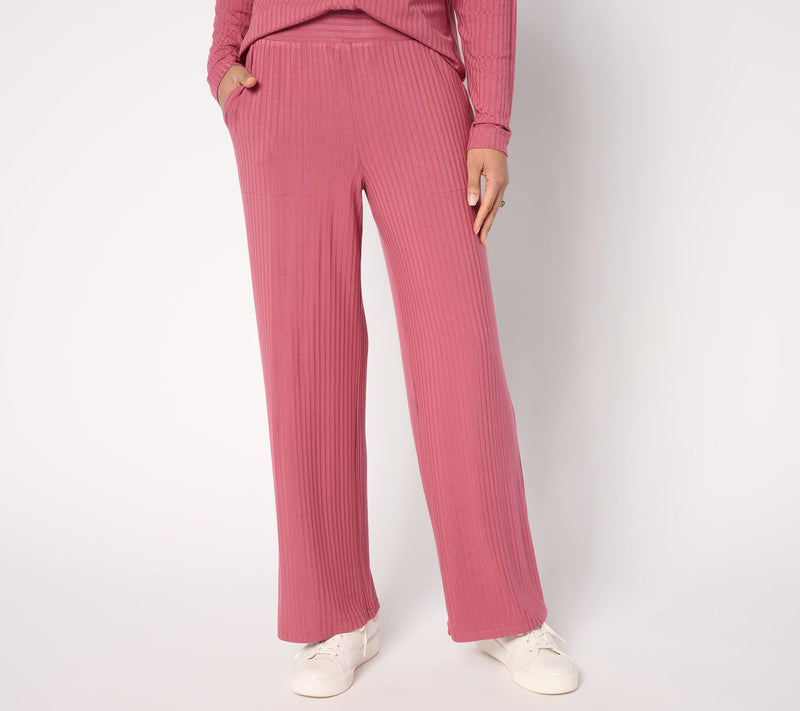 Modern Soul x Anybody Radiant Rib Straight Leg Pull On Pant — View 11