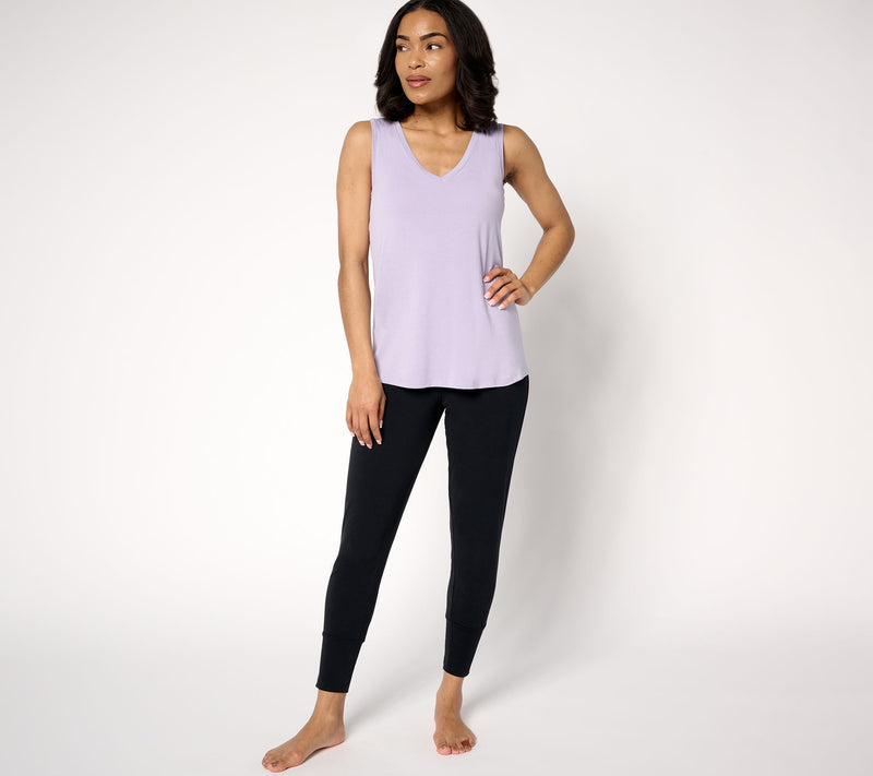 Modern Soul x Anybody Soothing Jersey V-Neck Tank w/ Support System — View 13