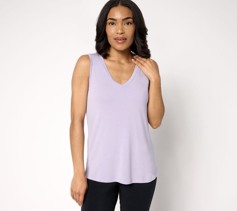 Modern Soul x Anybody Soothing Jersey V-Neck Tank w/ Support System — Main view