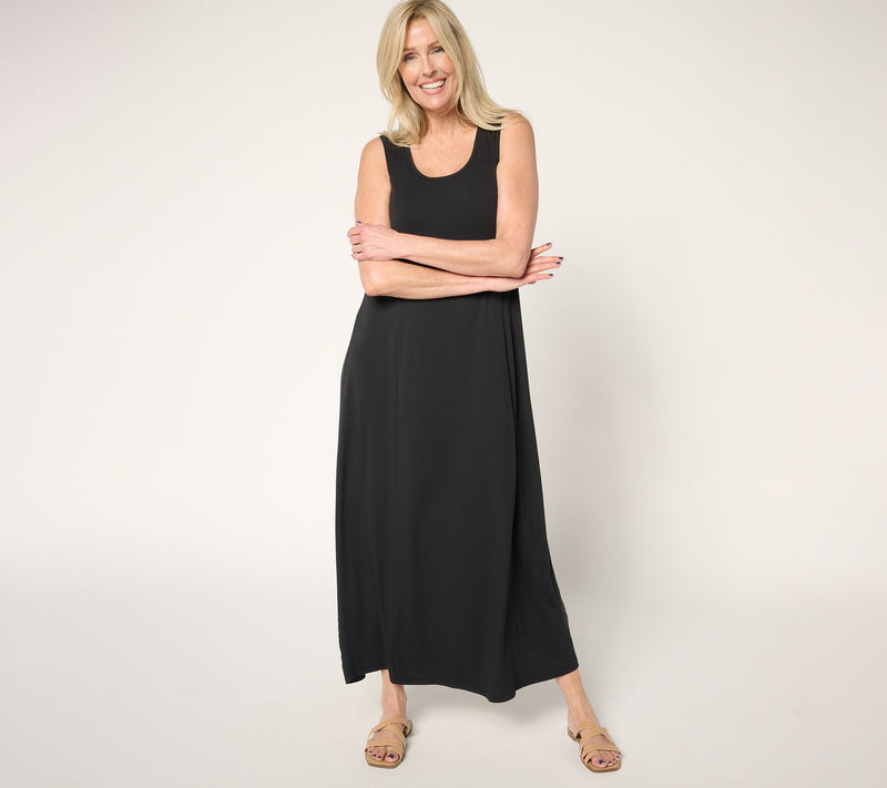 Modern Soul x Anybody Soothing Jersey Maxi Dress with Support System — View 7