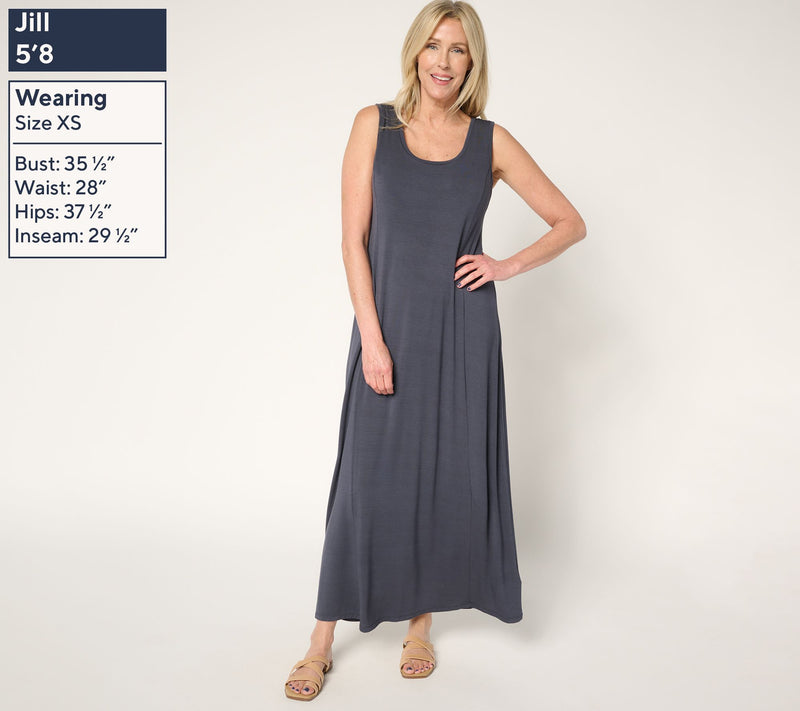 Modern Soul x Anybody Soothing Jersey Maxi Dress with Support System — View 9