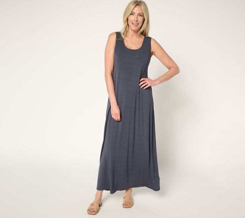 Modern Soul x Anybody Soothing Jersey Maxi Dress with Support System — View 5