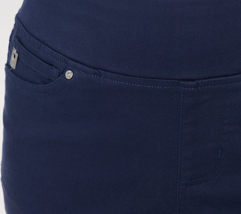 Belle by Kim Gravel Regular TripleLuxe Twill Eyelet Cropped Jean — View 6