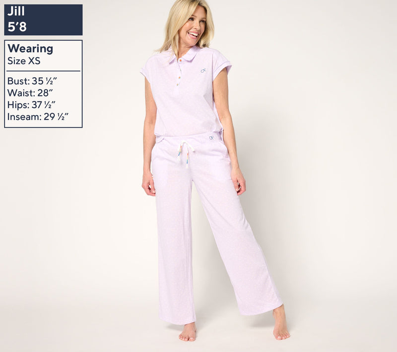 Ocean Pacific Cap Sleeve Collared Pajama Set — View 5