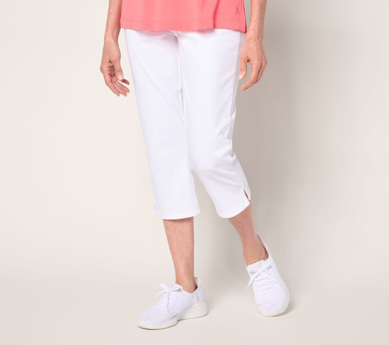 Belle by Kim Gravel Tall Delray Denim Capri Pant — View 13