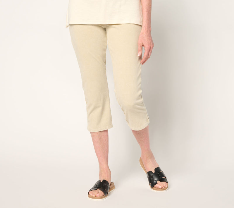 Belle by Kim Gravel Tall Delray Denim Capri Pant — Main view