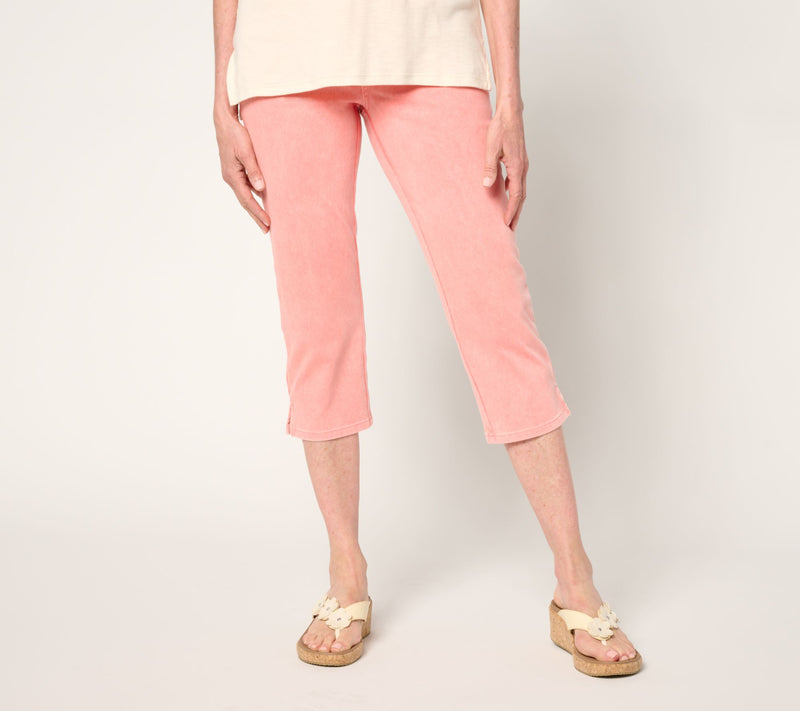 Belle by Kim Gravel Tall Delray Denim Capri Pant — View 7