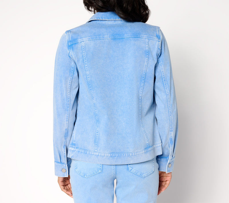 Belle by Kim Gravel Delray Denim Classic Jean Jacket — View 3