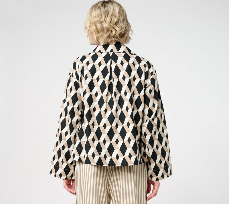 Carla Rockmore Collection 100% Cotton Canvas Swing Jacket — View 8