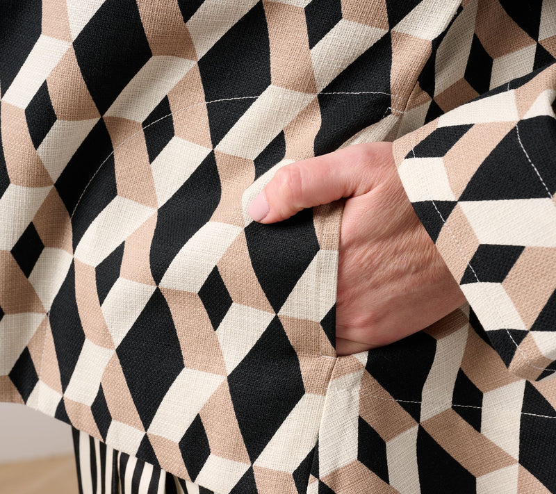 Carla Rockmore Collection 100% Cotton Canvas Swing Jacket — View 10
