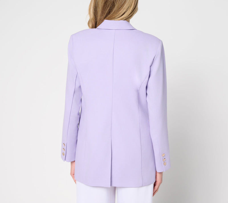 Dennis Basso Regular Double Breasted Blazer — View 3