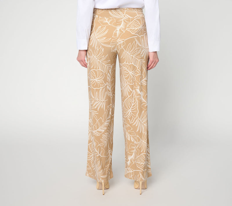 Dennis Basso Petite Printed Italia Knit Pant with Belt — View 4