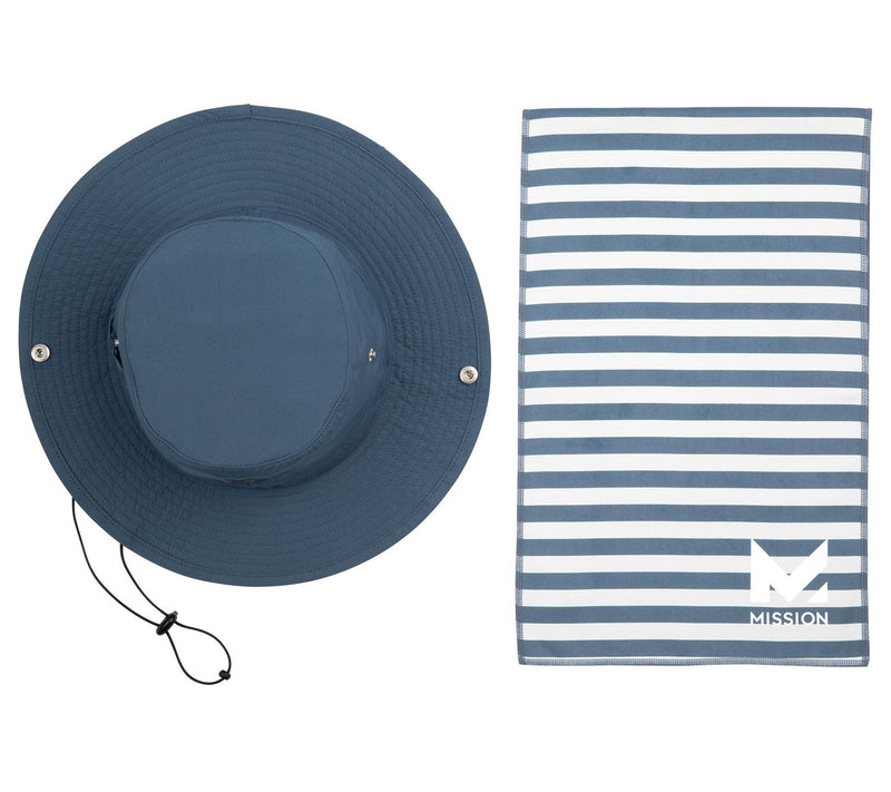 MISSION Cooling UPF50 Bucket Hat & Cooling Towel — View 5