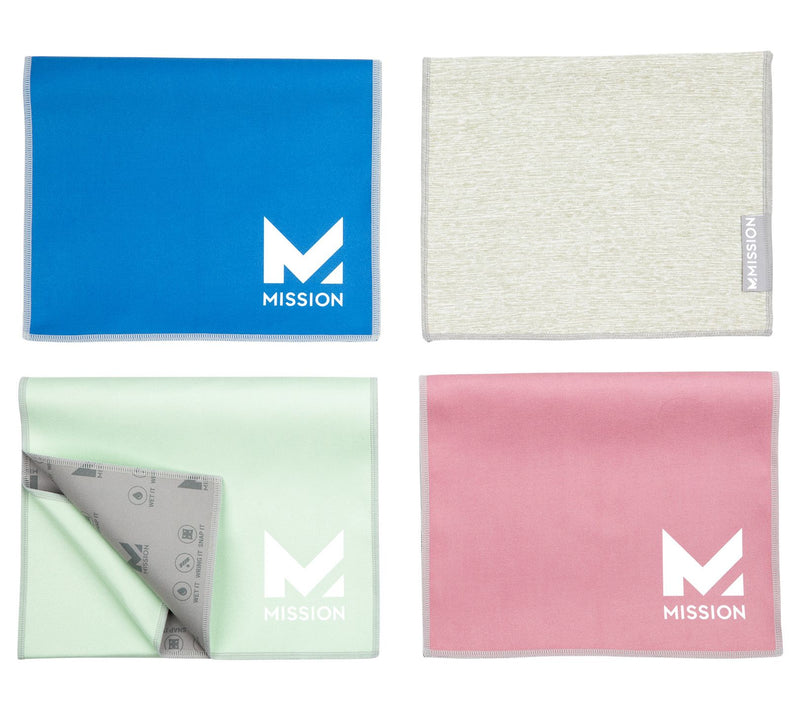 MISSION Set of 4 UPF50 Original Cooling Towels — View 8