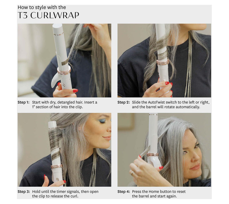 T3 CurlWrap 1" Automatic Rotating Curling Iron — View 4