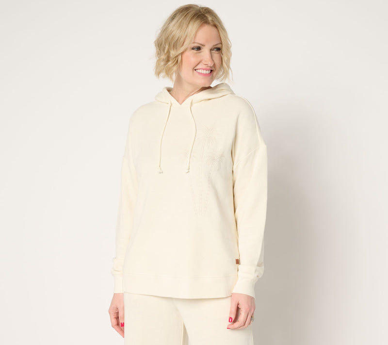 Peace Love World Boheme Embroidered French Terry Hoodie — View 15