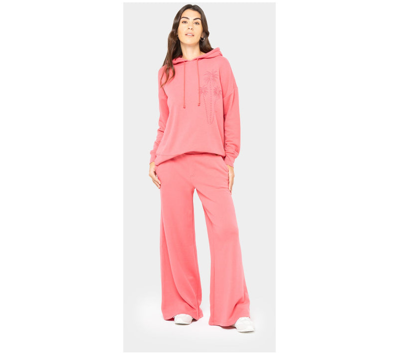 Peace Love World Boheme Regular French Terry Monica Wide Leg Pant — View 7