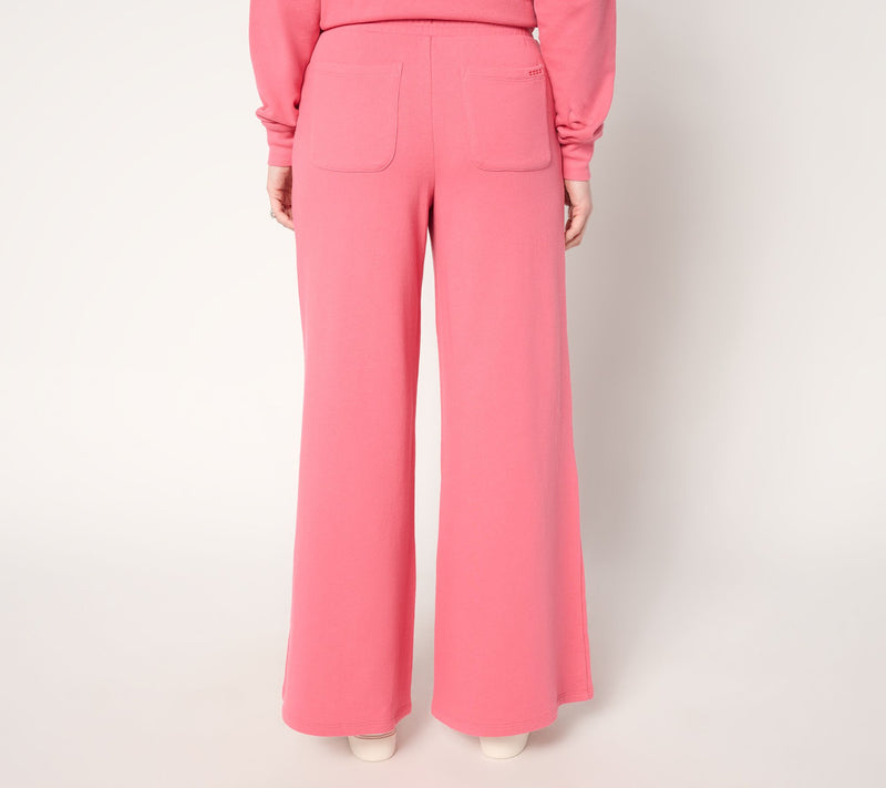 Peace Love World Boheme Petite French Terry Monica Wide Leg Pant — View 4