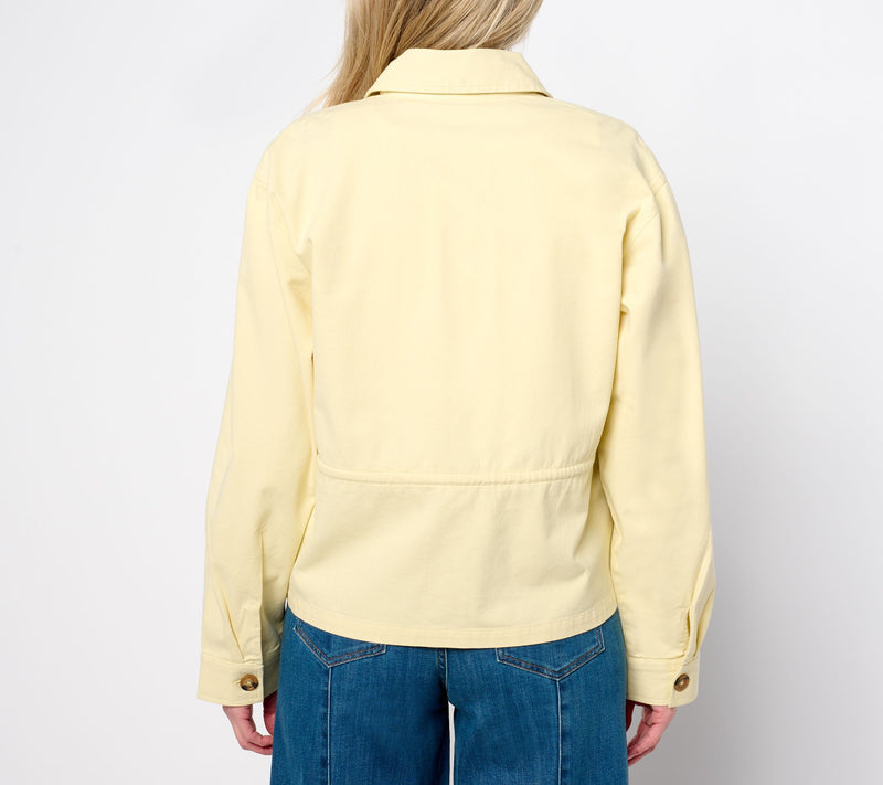 Peace Love World 100% Cotton Drawcord Waist Jacket — View 10
