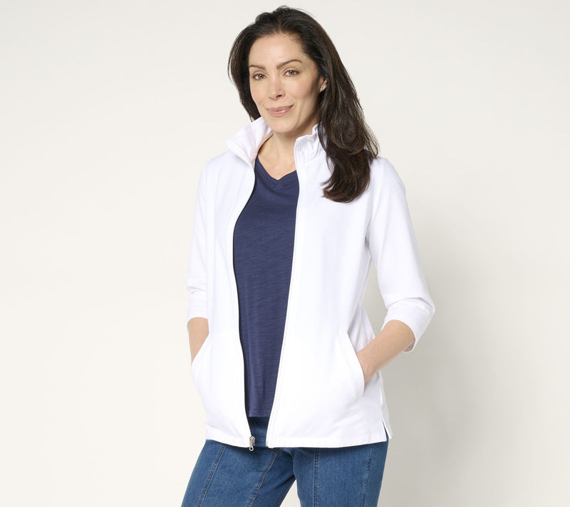 Denim & Co. Regular Duo Stretch 3/4 Sleeve Jacket — View 17