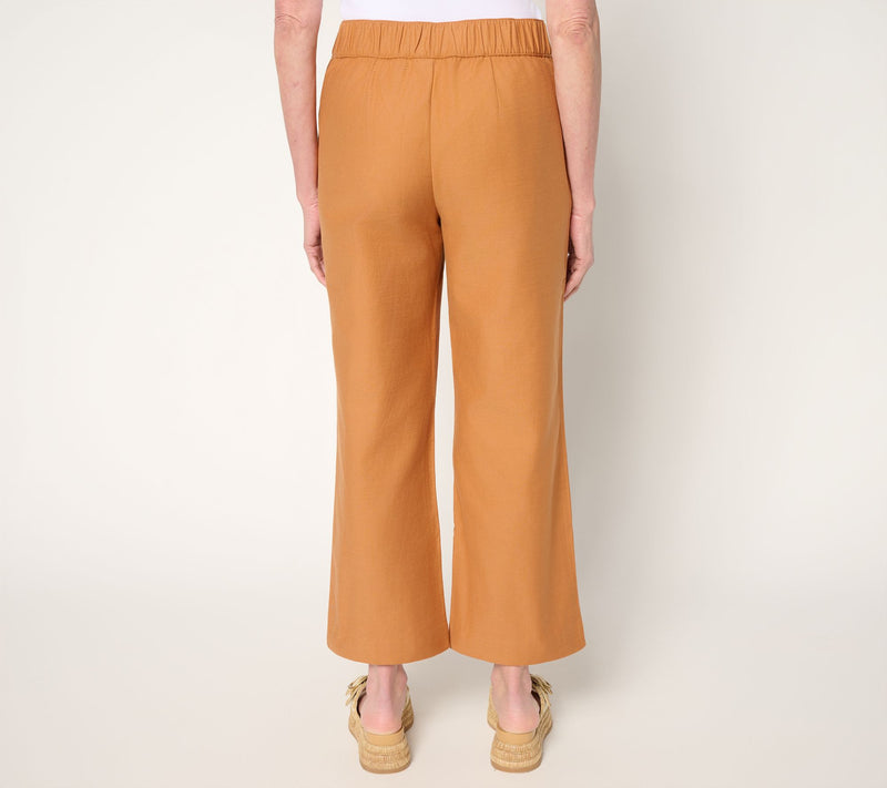 Me by Jennie Garth Regular 100% Cotton Twill Crop Pants — View 4
