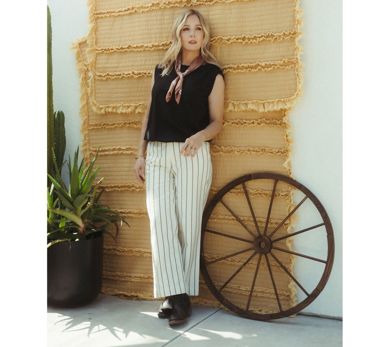 Me by Jennie Garth Petite 100% Cotton Twill Crop Pants — View 11