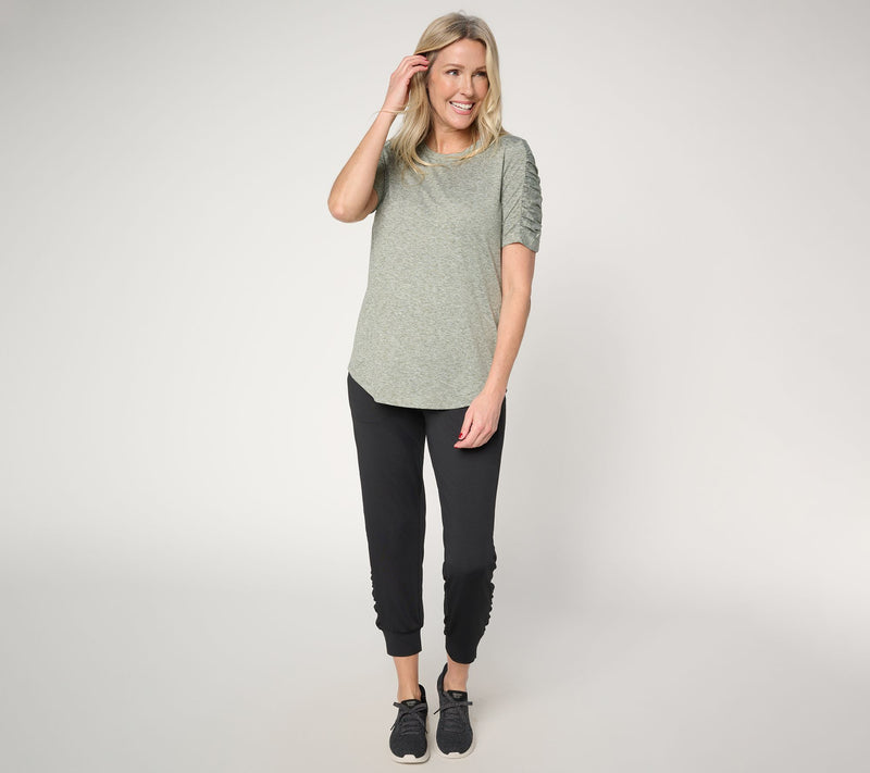 Denim & Co. Active Petite Cool to the Touch Jersey Tunic — View 13