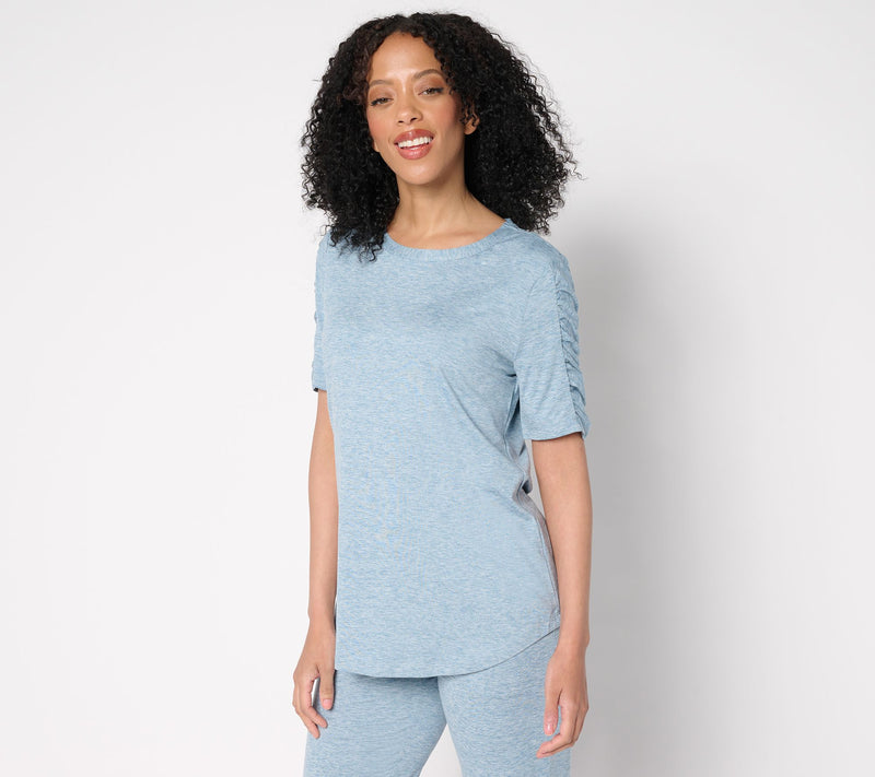 Denim & Co. Active Petite Cool to the Touch Jersey Tunic — View 5
