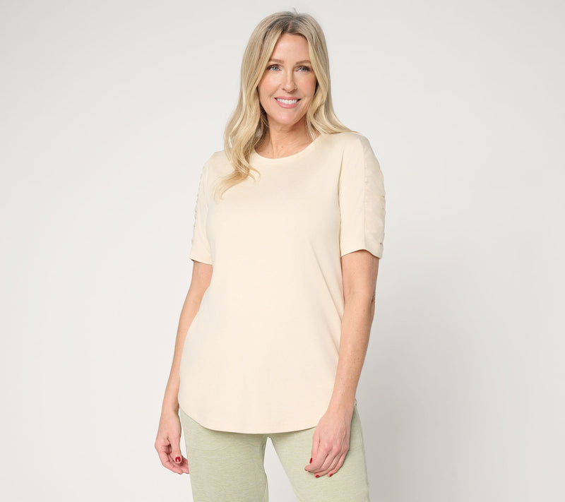 Denim & Co. Active Petite Cool to the Touch Jersey Tunic — View 18
