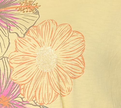 Denim & Co. 100% Cotton Jersey Dolman Sleeve Printed Top — View 10
