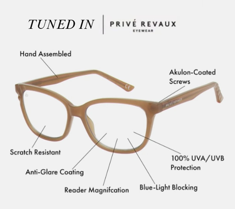Prive Revaux Tuned In Set of 2 Blue Light Reading Glasses 0-2.5 Strength — View 18