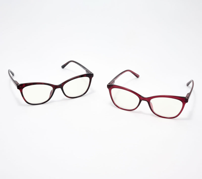 Prive Revaux Tuned In Set of 2 Blue Light Reading Glasses 0-2.5 Strength — View 21