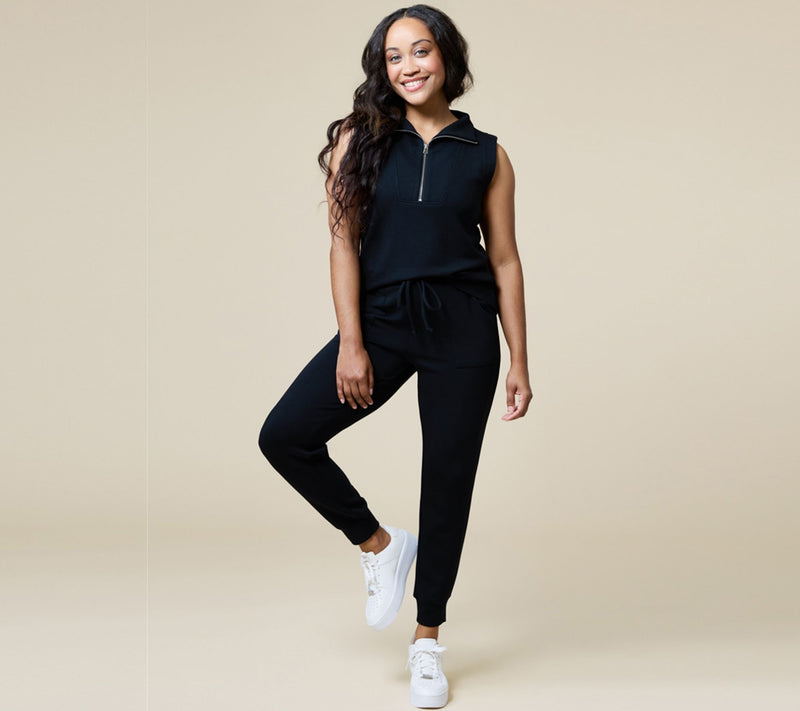 Softies PureDream Quarter Zip and Jogger Lounge Set — View 7