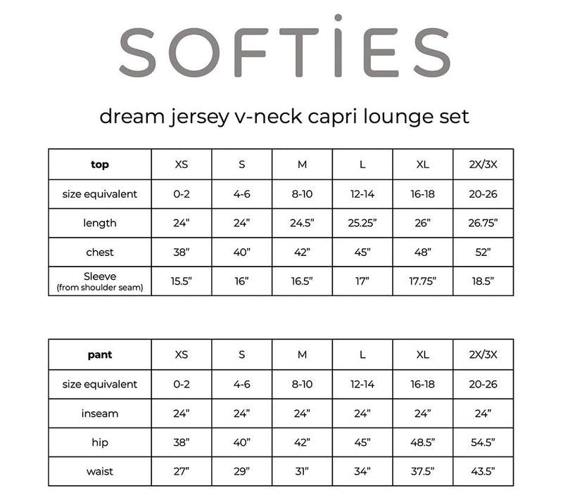 Softies Dream Relaxed V-Neck & Capri Lounge Set — View 13