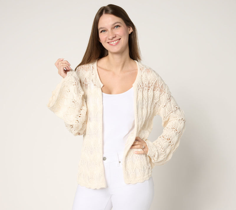 Me by Jennie Garth Carol Crochet Topper — View 7