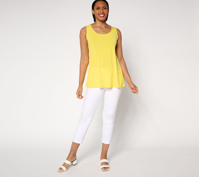 Susan Graver Regular Modern Essentials Liquid Knit A-Line Tank — View 15