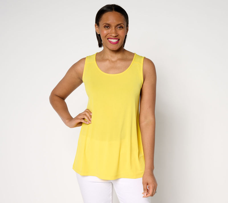 Susan Graver Regular Modern Essentials Liquid Knit A-Line Tank — View 11