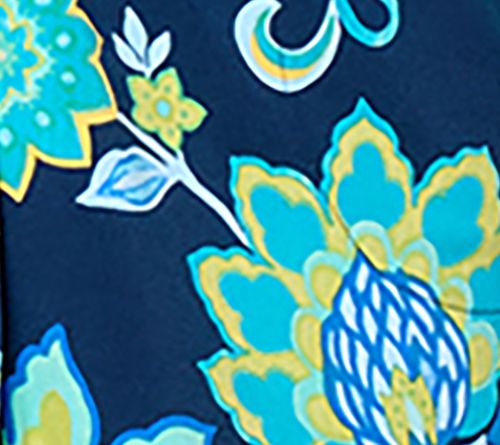 Susan Graver Petite Printed Liquid Knit Button Front Duster — View 6