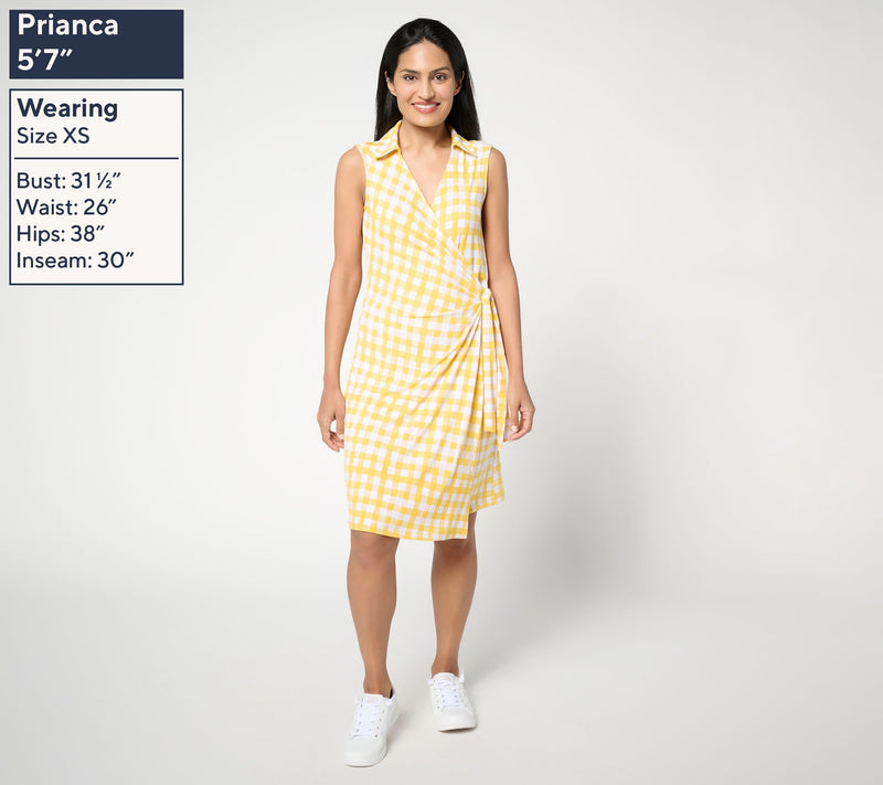 Susan Graver Courtside Social Regular Liquid Knit Skort Dress — View 11