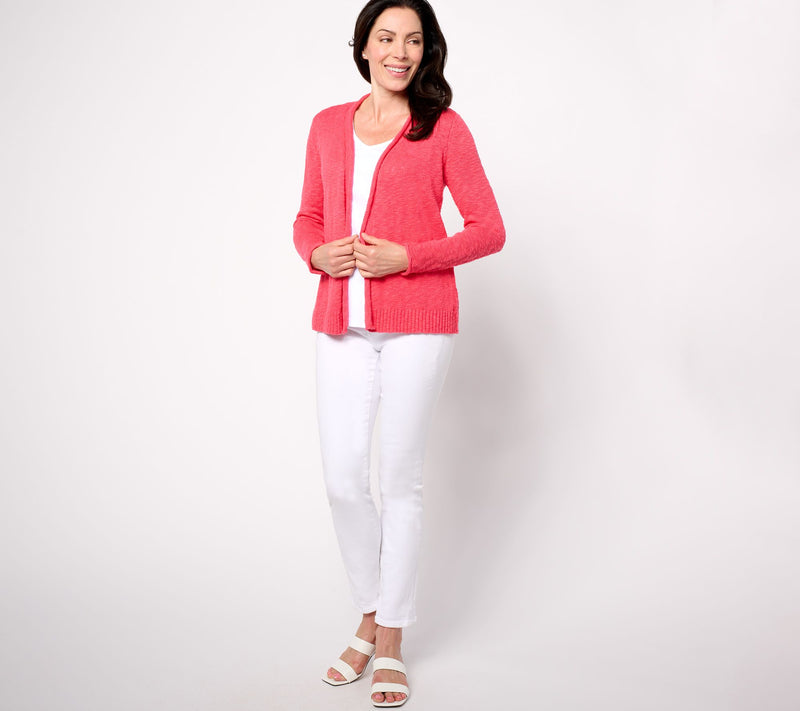Belle Beach by Kim Gravel Gotta Getaway 100% Cotton Open Cardigan — View 16