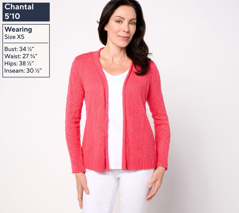 Belle Beach by Kim Gravel Gotta Getaway 100% Cotton Open Cardigan — View 14