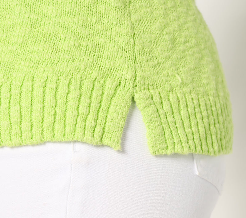 Belle Beach by Kim Gravel Gotta Getaway 100% Cotton V Neck Sweater — View 20