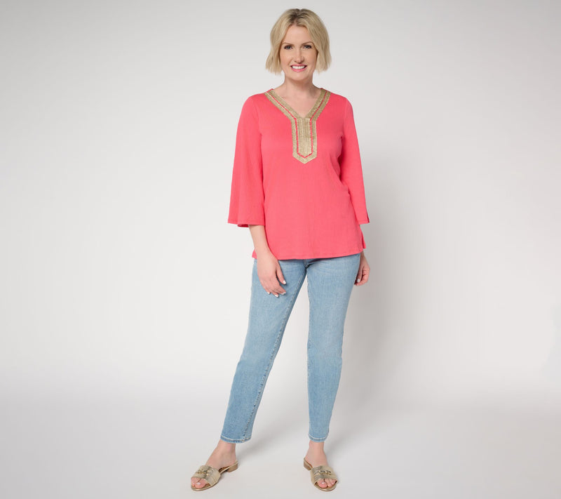 Belle by Kim Gravel Packabelle Gotta Getaway Glam Trim Top — View 12